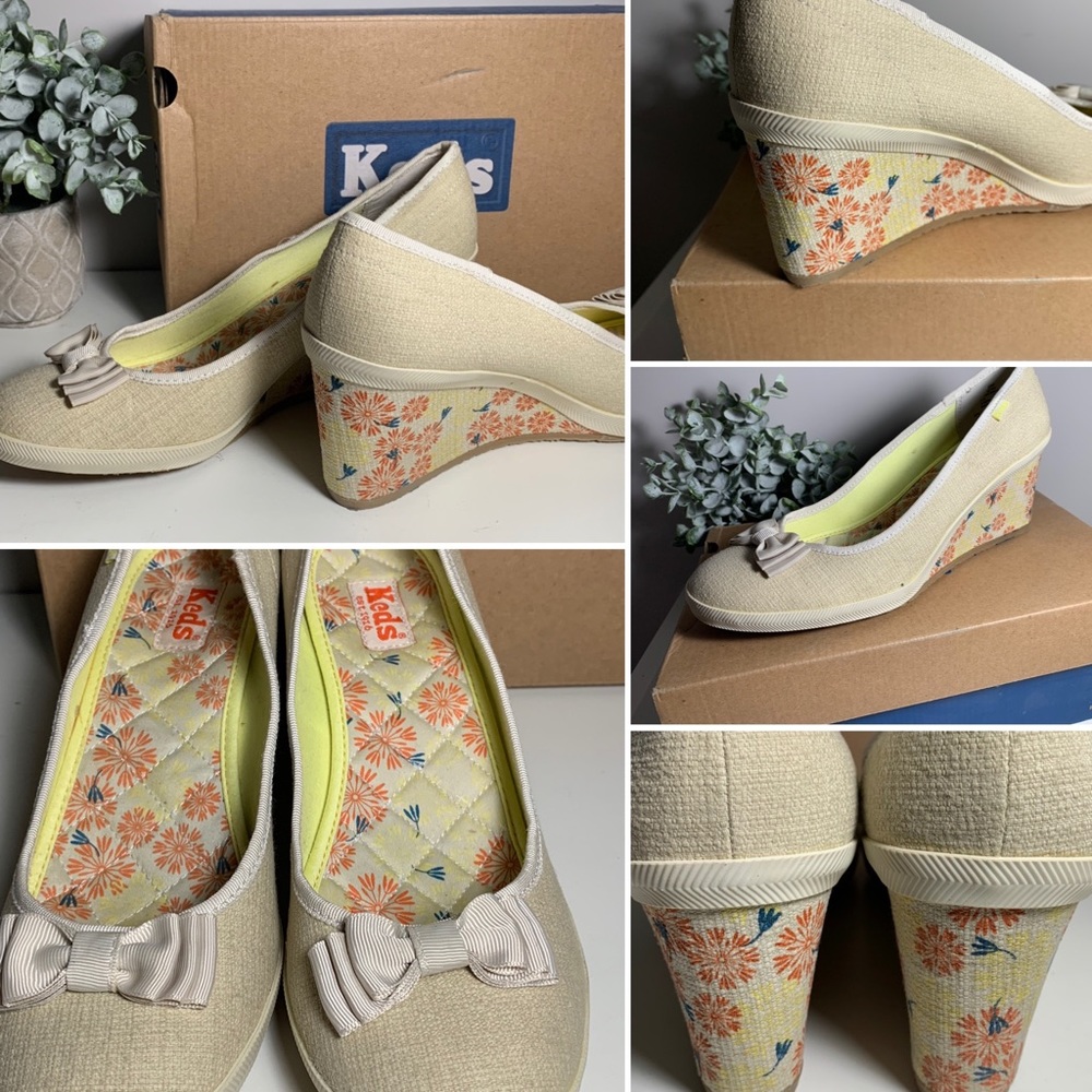 KEDS•SPRING/SUMMER WEDGES•CANVAS•CUTE & FEMININE